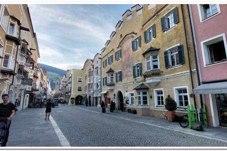 The delicious little town centre in Vipiteno