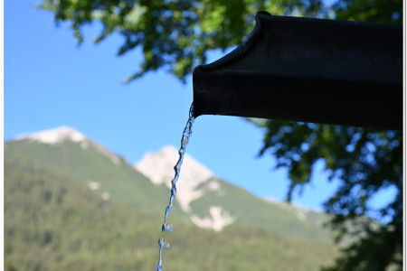 It flows from up there