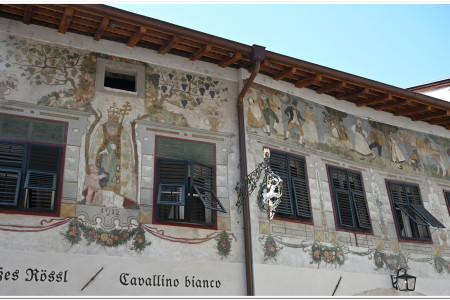 Finely decorated architecture in old town