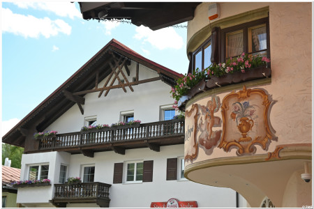 Typical building decoration and architecture